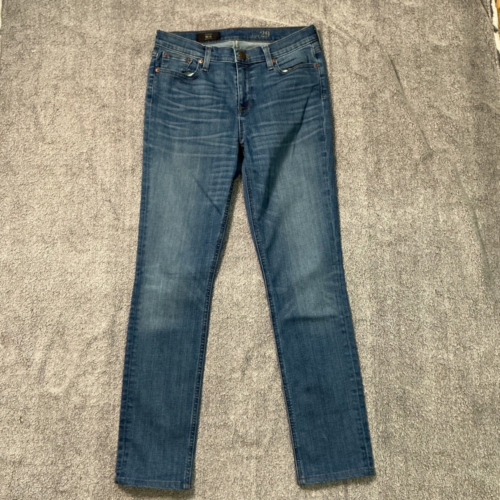 J.Crew Reid Straight Leg Jeans Medium Wash Blue Denim Size 29 Womens